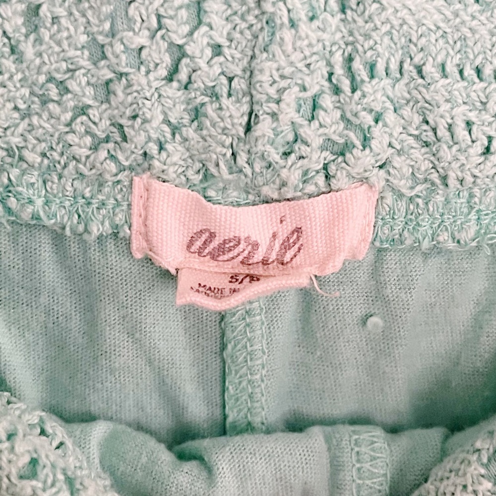 Aerie Teal Crochet Shorts Size Small - Picture 9 of 9